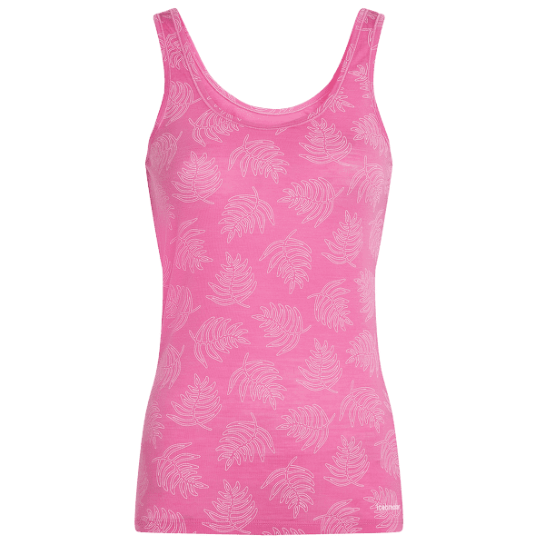 Maiou Icebreaker Merino 150 Siren Tank Fresh Ferns AOP Women POP/SNOW/AOP