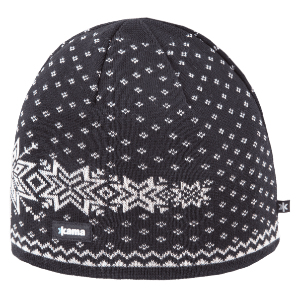 Căciuli Kama Knitted beanie A128 black 110