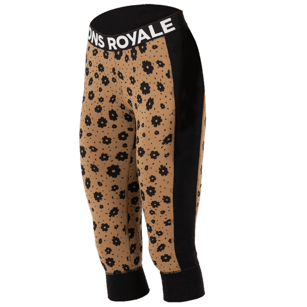 Colanți 3/5 Mons Royale Cascade Merino Flex 200 3/4 Legging Women Aoraki Lily Toffee