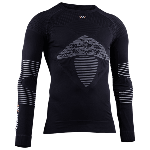 Tricou cu mânecă lungă X-Bionic Energizer 4.0 Shirt Round Neck Men Opal Black/Arctic White