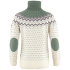 Pulover Fjällräven Övik Knit Roller Neck Women Chalk White-Patina Green