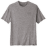 Cap Cool Daily Graphic Shirt - Waters Boardshort Logo Abalone Blue: Feather Grey