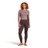 Tricou cu mânecă lungă Icebreaker Merino 260 ZoneKnit™ LS Crewe Women JAVA/SUMMIT/CB