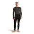 Tricou cu mânecă lungă Icebreaker Merino 200 Oasis+ LS Crewe Men BLACK/JET HTHR/UNDYED/CB