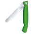 Cuțit Victorinox Swiss Classic Foldable Paring knife, wavy Green
