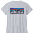 Tricou cu mânecă scurtă Patagonia P-6 Logo Responsibili-Tee Women White