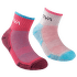 Kids Running Socks Malibu Blue/Hibiscus