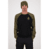 Tricou cu mânecă lungă Mons Royale Icon Raglan Dark Olive / Black