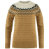 Övik Knit Sweater Women Buckwheat Brown-Chalk White