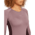 Tricou cu mânecă lungă Icebreaker Merino 260 ZoneKnit™ LS Crewe Women JAVA/SUMMIT/CB