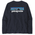Tricou cu mânecă lungă Patagonia Long-Sleeved P-6 Logo Responsibili-Tee Men New Navy