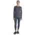 Tricou cu mânecă lungă Icebreaker Merino 125 Cool-Lite Sphere III LS Tee Women Midnight Navy Hthr