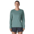 Tricou cu mânecă lungă Patagonia Long-Sleeved Cap Cool Daily Shirt  - Boardshort Logo Women Blue Sage - Light Blue Sage X-Dye