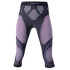 Colanți 3/5 UYN Evolutyon UW Pants Medium Melange Women Anthracite Melange/Raspberry/Purple