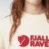 Tricou cu mânecă scurtă Fjällräven Fjällräven Logo Tee Women Chalk White