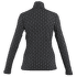 Tricou cu mânecă lungă Icebreaker Merino 260 Vertex LS Half Zip On-Piste Women BLACK/SNOW/J