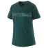 Cap Cool Merino Graphic Shirt Women Strata Stripe: Cascade Green