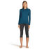 Tricou cu mânecă lungă Icebreaker Merino 260 Tech LS Half Zip Women Black