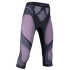 Colanți 3/5 UYN Evolutyon UW Pants Medium Melange Women Anthracite Melange/Raspberry/Purple