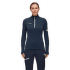 Tricou cu mânecă lungă Mammut Moench Advanced Half Zip Longsleeve Women Night