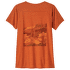 Tricou cu mânecă scurtă Patagonia Cap Cool Daily Graphic Shirt Lands Women Trailways: Redtail Rust X-Dye