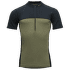 Tricou cu mânecă scurtă Devold Lauparen Merino 190 Zip Tee Men 284A INK/LICHEN/BLACK