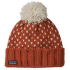 Snowbelle Beanie Offset Dot: Burnished Red