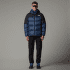 Jachetă The North Face DIABLO DOWN HOODIE II Men EIH BARK MIST BLACK HEATHER/TNF BLACK