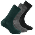 Daily Merino Medium Sock 3PK 427A WOODS MIX