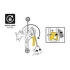 Frână Petzl RIG Yellow