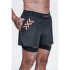 Pantaloni scurți X-Bionic TWYCE RACE 2in1 SHORTS MEN Black/Charcoal