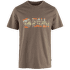 Multicolor Logo T-Shirt Men Suede Brown