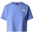 SIMPLE DOME CROPPED SLIM TEE Women 0YI VIRTUAL BLUE