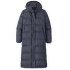 Silent Down Long Parka Women Sunken Blue
