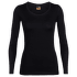 Tricou cu mânecă lungă Icebreaker Oasis LS Scoop Women (104378) Black001