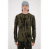 Tricou cu mânecă lungă Mons Royale Cascade Merino Flex 200 LS Olive Tie Dye