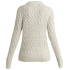 Pulover Icebreaker Merino Cable Knit Crewe Sweater Women UNDYED