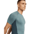 Tricou cu mânecă scurtă Icebreaker Merino Blend 125 ZoneKnit™ SS Crewe Men ABYSS/BLUE ASH/CB