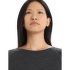 Tricou cu mânecă lungă Icebreaker 200 ZoneKnit LS Crewe Women JET HTHR/BLACK/METRO HTHR/CB