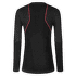 Tricou cu mânecă lungă La Sportiva WOOL40 AERO LONGSLEEVE Women Black/Hibiscus