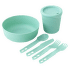 Passage Dinnerware Set - [1P] [6 Piece] Aqua Sea Blue