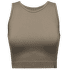 Maiou Black Diamond Seamless Rib Tank Women Walnut