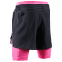 Pantaloni scurți X-Bionic X-BIONIC® EFFEKTOR 2IN1 SHORTS MEN X BLACK/NEO PINK