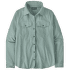 Cămașă cu mânecă lungă Patagonia Long-Sleeved Self Guided Sun Shirt Women Thermal Blue